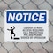 Signmission Ladder To Roof Access Requires OSHA Notice Sign, Plastic, 10in W x 7in L, 2PK OS-2PACK-NS-P-710-L-13950 - alternate 3